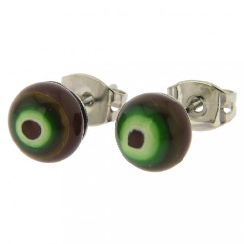 ベネチアングラス(ムラノガラス) ピアス ミレフィオリ スモール スタッドのピアス