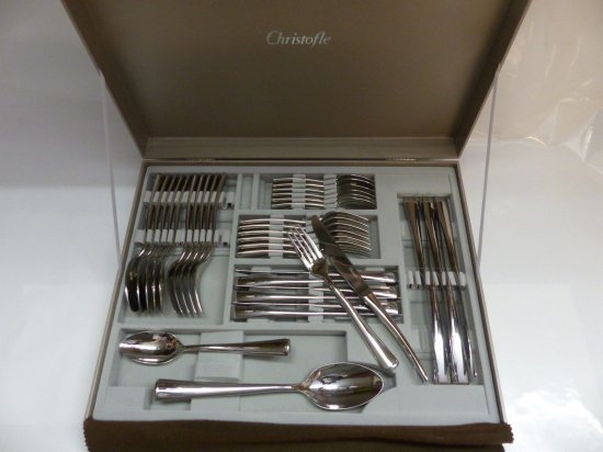 135	クリストフル　エレモンテール　ステンレススチール　36点セット