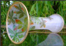 340	バカラ　クリアマロニエガラス