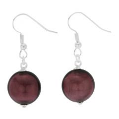 ベネチアングラス(ムラノガラス)　ピアス　アンティコ　テソロ　ディスクピアス