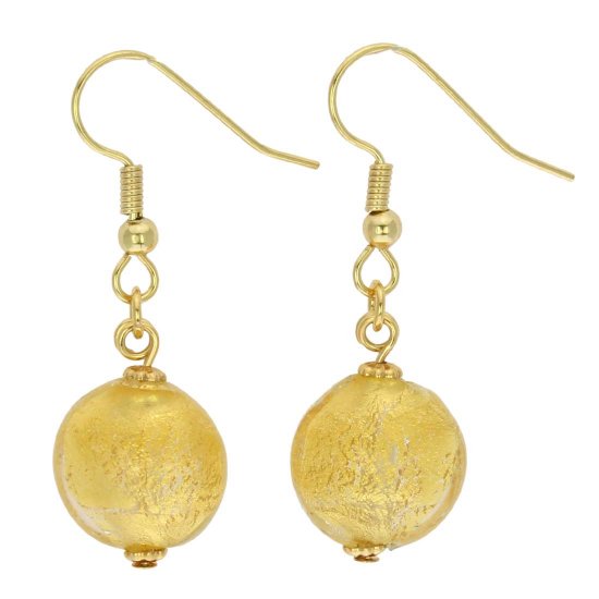 ベネチアングラス(ムラノガラス)　ピアス　ムラノガラス　ディスクピアス