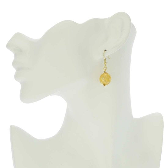 ベネチアングラス(ムラノガラス)　ピアス　ムラノガラス　ディスクピアス