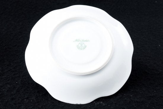 208	オールドノリタケ　グリーン　アールデコ様式　金彩のカップ＆ソーサー