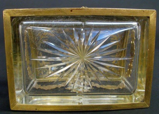 367	バカラ　フレンチブロンズ＆バカラクリスタルジュエリーボックス　Lot 445