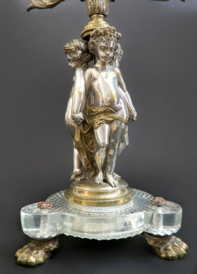 374	バカラ　ペアフィギュラルカンデラブラス　Lot 248