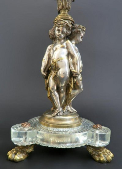 374	バカラ　ペアフィギュラルカンデラブラス　Lot 248