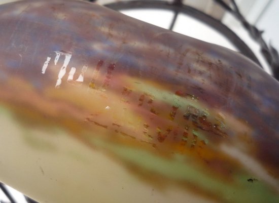 63	ミューラー兄弟　アールデコ調のガラスとブロンズの器