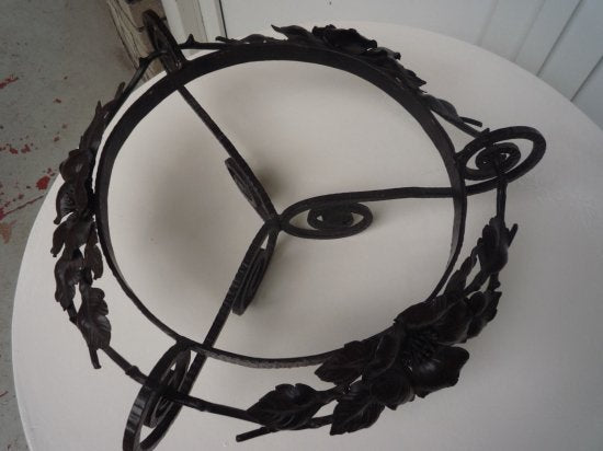 63	ミューラー兄弟　アールデコ調のガラスとブロンズの器