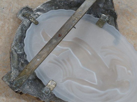 64	ミューラー兄弟　ペアフレンチアールデコ　ウォールスコーンス　ブロンズランプ　1925－1930