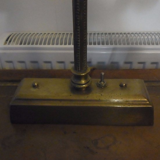 67	ミューラー兄弟　アールヌーボー　調整式ブラスデスクランプ