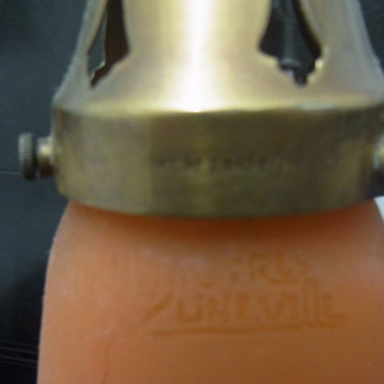 67	ミューラー兄弟　アールヌーボー　調整式ブラスデスクランプ