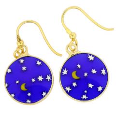 ベネチアングラス(ムラノガラス)　ピアス　ミレフィオリ　ラウンドダングリング　ピアス