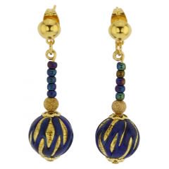 ベネチアングラス(ムラノガラス)　ピアス　カナレット　ピアス