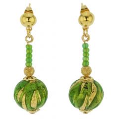 ベネチアングラス(ムラノガラス)　ピアス　カナレット　ピアス