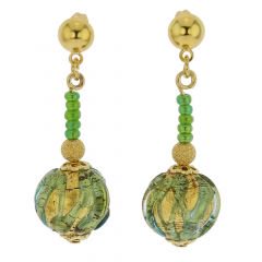 ベネチアングラス(ムラノガラス)　ピアス　カナレット　ピアス