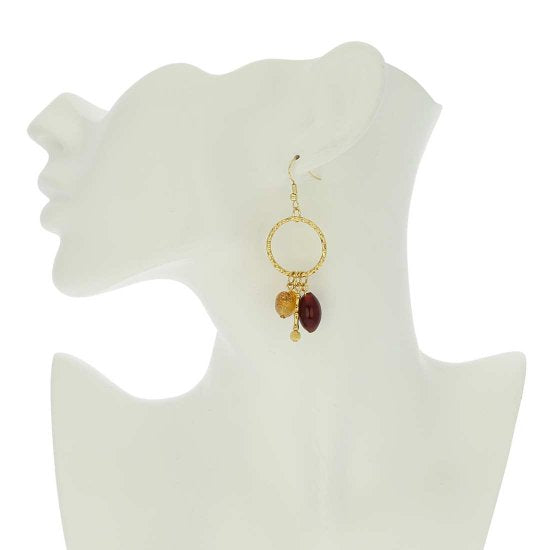 ベネチアングラス(ムラノガラス)　ピアス　イル　ソロ　ムラノ　ピアス