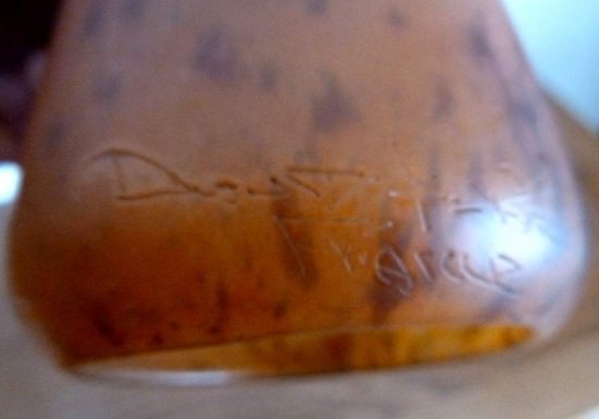 132	ドーム兄弟　フランスのテーブルランプ　ユーゲント･シュティール　1910年