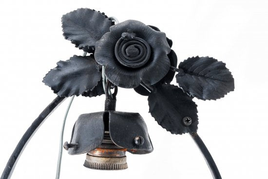 69	ミューラー兄弟　アールヌーボー　ガラスペーストランプ　1900年