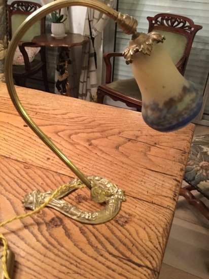 73	ミューラー兄弟　アールデコ　ガラスランプ　20世紀