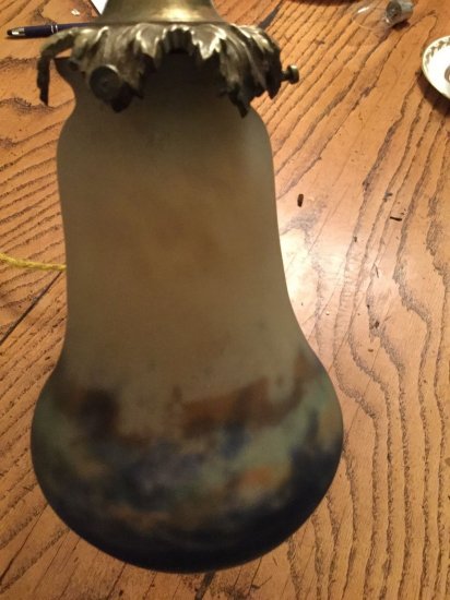 73	ミューラー兄弟　アールデコ　ガラスランプ　20世紀