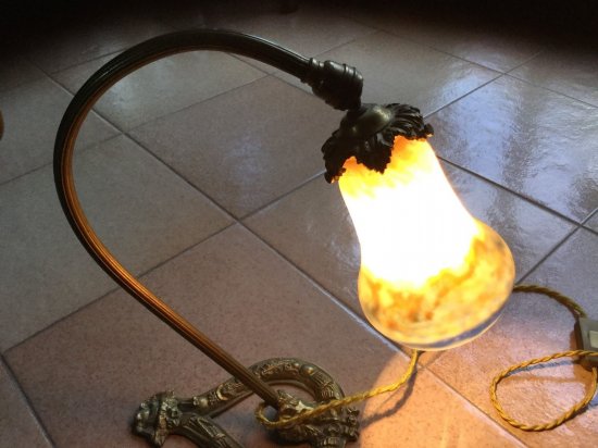 73	ミューラー兄弟　アールデコ　ガラスランプ　20世紀