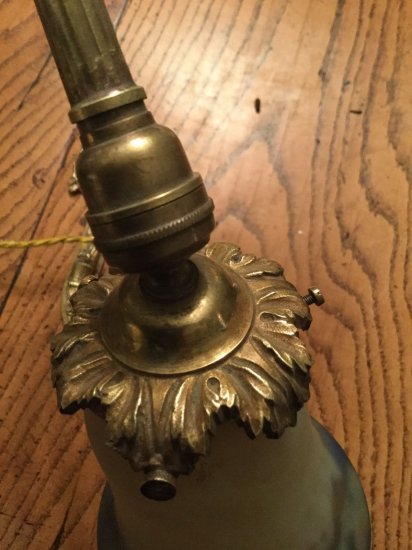 73	ミューラー兄弟　アールデコ　ガラスランプ　20世紀