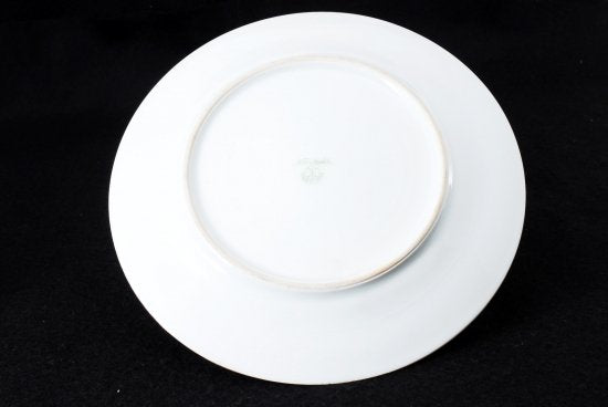 オールドノリタケ　金縁花柄グリーン　カップ＆ソーサー＆プレート