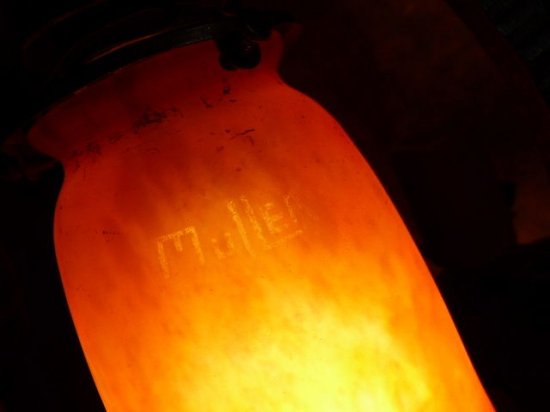 76	ミューラー兄弟　アールデコ　チューリップガラスペーストランプ　ドーム期（1930年）