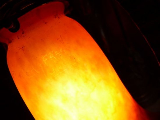 76	ミューラー兄弟　アールデコ　チューリップガラスペーストランプ　ドーム期（1930年）