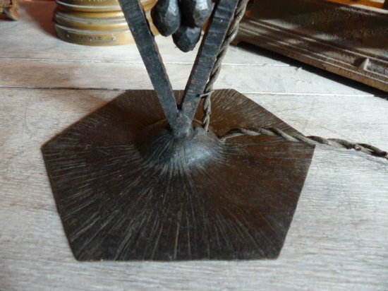 76	ミューラー兄弟　アールデコ　チューリップガラスペーストランプ　ドーム期（1930年）