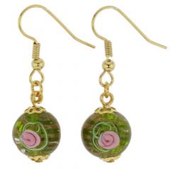 ベネチアングラス(ムラノガラス)　ピアス　マグニフィカ　ピアス