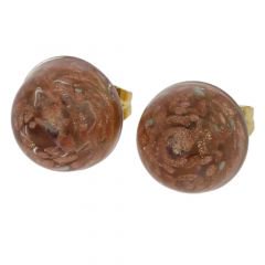 ベネチアングラス(ムラノガラス)　ピアス 　スターライト　スモール　スタッド　ピアス