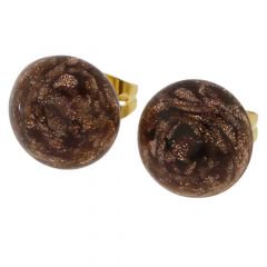 ベネチアングラス(ムラノガラス)　ピアス 　スターライト　スモール　スタッド　ピアス