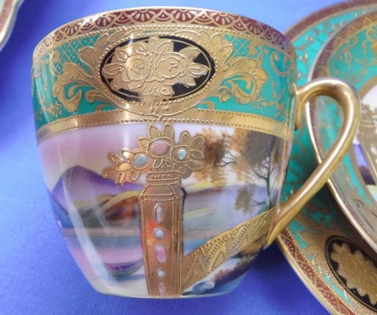 211	オールドノリタケ　メイト―　金のトリオ　＃2