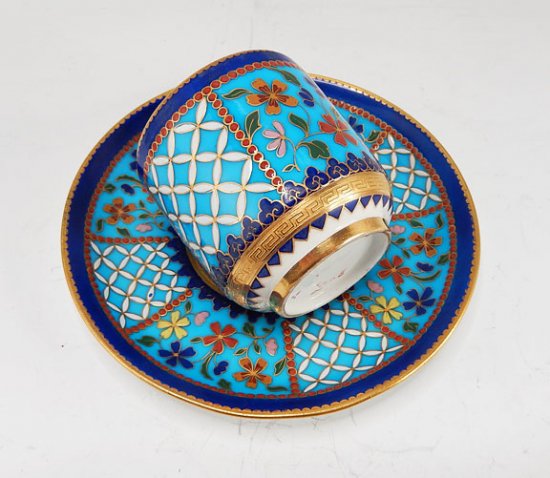 ミントン　アンティーククリストファードレッサー　クロワンヌカップ＆ソーサー