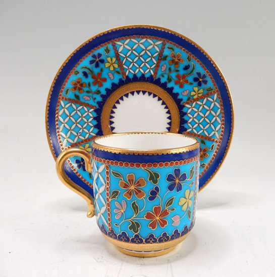 ミントン　アンティーククリストファードレッサー　クロワンヌカップ＆ソーサー