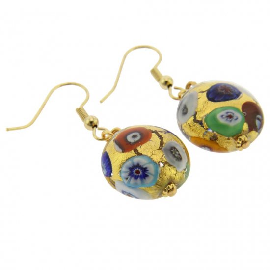 ベネチアングラス(ムラノガラス)　ピアス カ・ドーロカ　ピアス