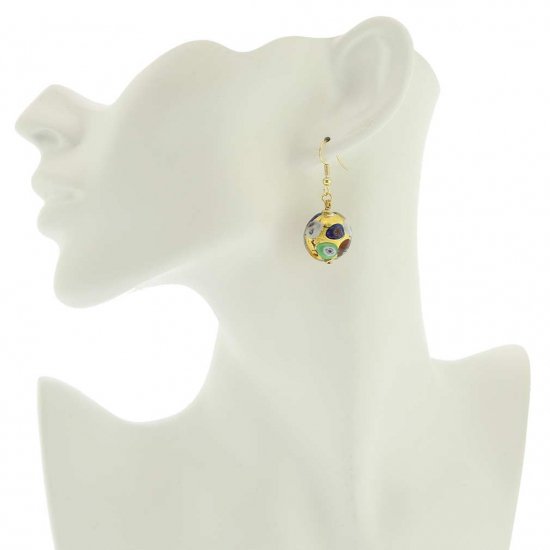 ベネチアングラス(ムラノガラス)　ピアス カ・ドーロカ　ピアス