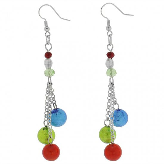 ベネチアングラス(ムラノガラス)　ピアス ソルジェンテ　ムラノガラス　ピアス