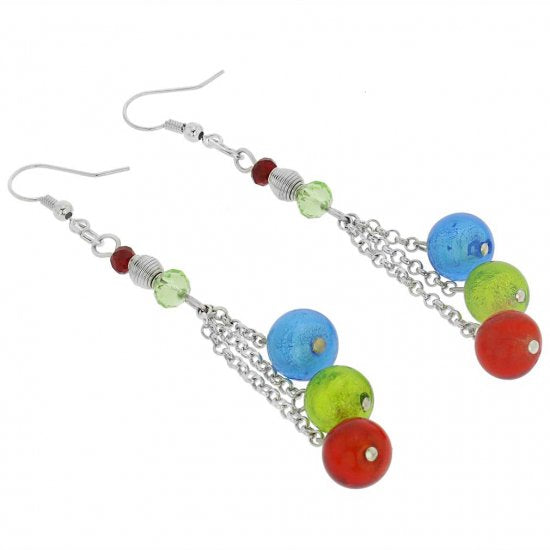 ベネチアングラス(ムラノガラス)　ピアス ソルジェンテ　ムラノガラス　ピアス