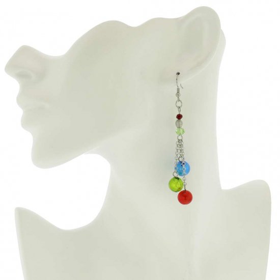 ベネチアングラス(ムラノガラス)　ピアス ソルジェンテ　ムラノガラス　ピアス