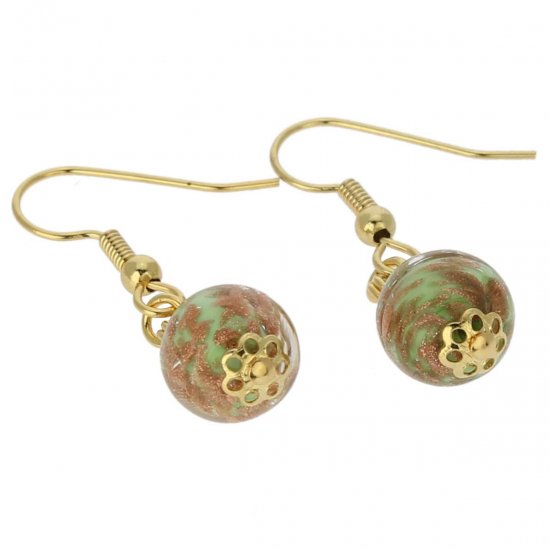 ベネチアングラス(ムラノガラス)　ピアス フェスティブ　スパークル　ピアス