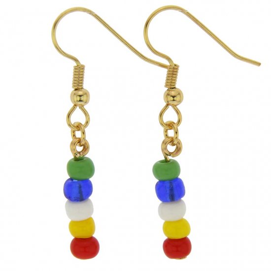 ベネチアングラス(ムラノガラス)　ピアス ベネチアン　ファン　ムラノガラス　ガールズ　ピアス