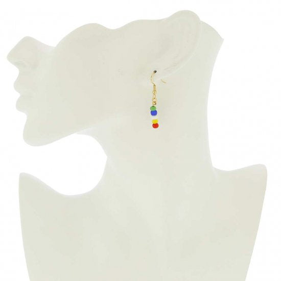 ベネチアングラス(ムラノガラス)　ピアス ベネチアン　ファン　ムラノガラス　ガールズ　ピアス