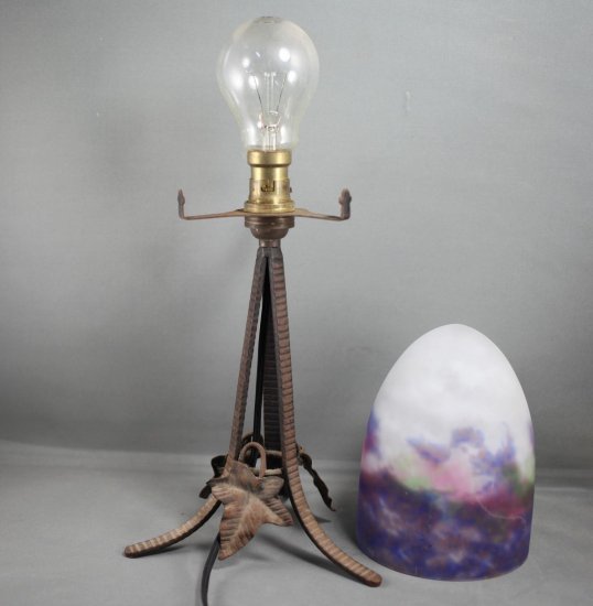 78	ミューラー兄弟　リュネヴィル　素敵なアールヌーボーランプ