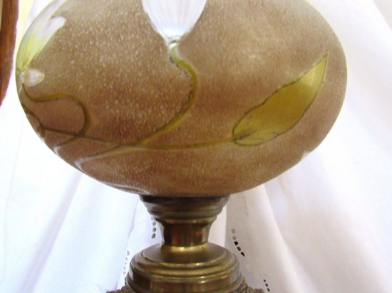 441	バカラ　崇高なセラミックオイルランプ　モンティニー＝シュル＝ロワン