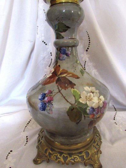 441	バカラ　崇高なセラミックオイルランプ　モンティニー＝シュル＝ロワン