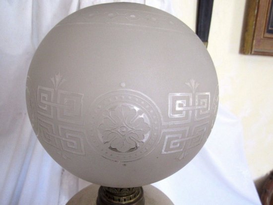 441	バカラ　崇高なセラミックオイルランプ　モンティニー＝シュル＝ロワン