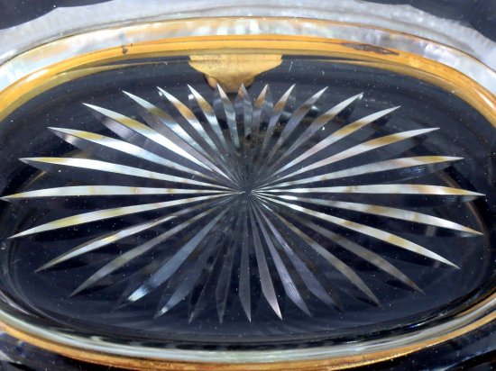 445	バカラ　オルモルブロンズ　カットクリスタルセンターピース　1915年