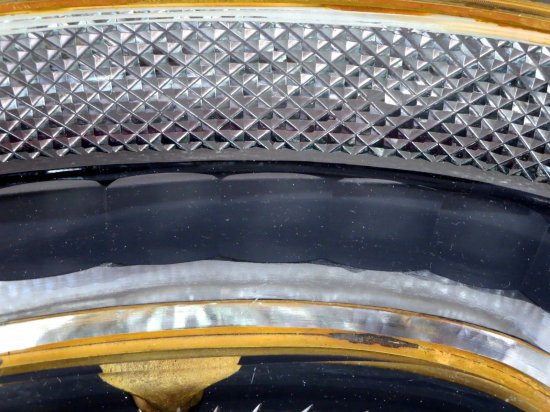 445	バカラ　オルモルブロンズ　カットクリスタルセンターピース　1915年